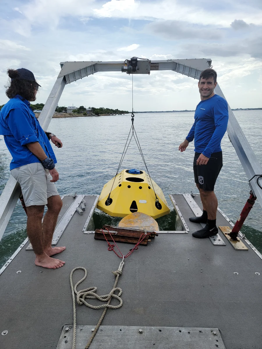 Scientific diver underwater